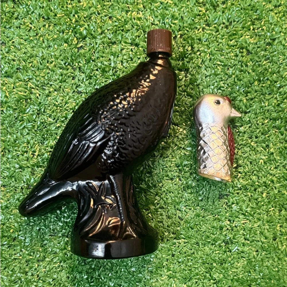 Vintage Avon wild turkey deep woods after shave vintage old stock glass unique - Picture 4 of 7